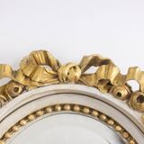 Louis XVI style gilded and lacquered wood console. Circa 1900.
