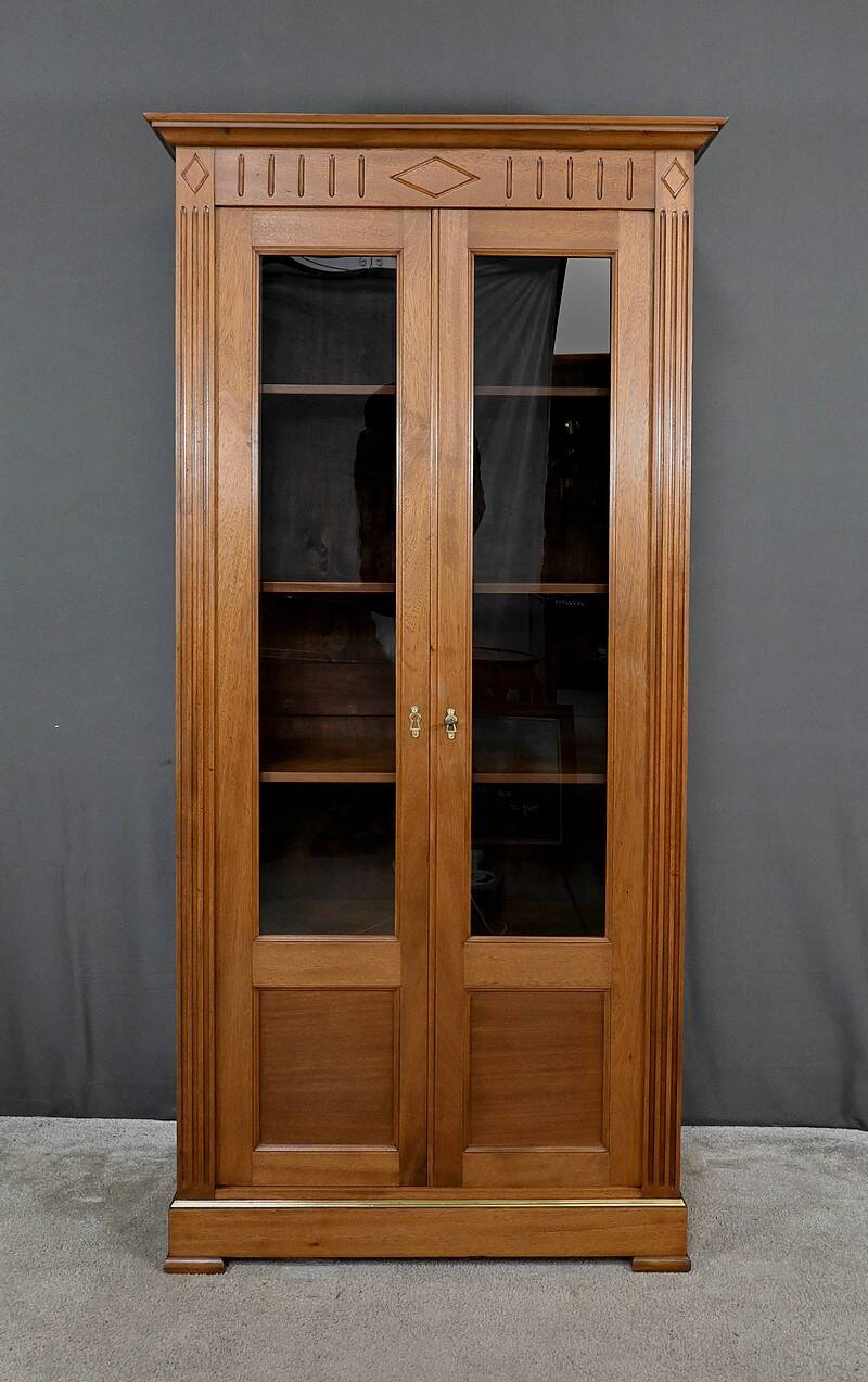Small Glass-fronted Mahogany Bookcase, Louis XVI style – 1930