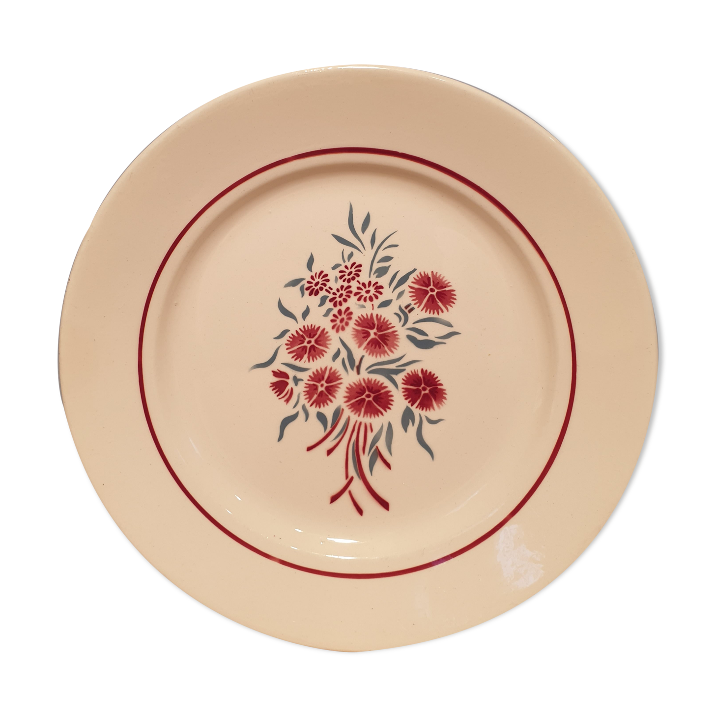 Suite of 8 flat plates "Badonvillers"