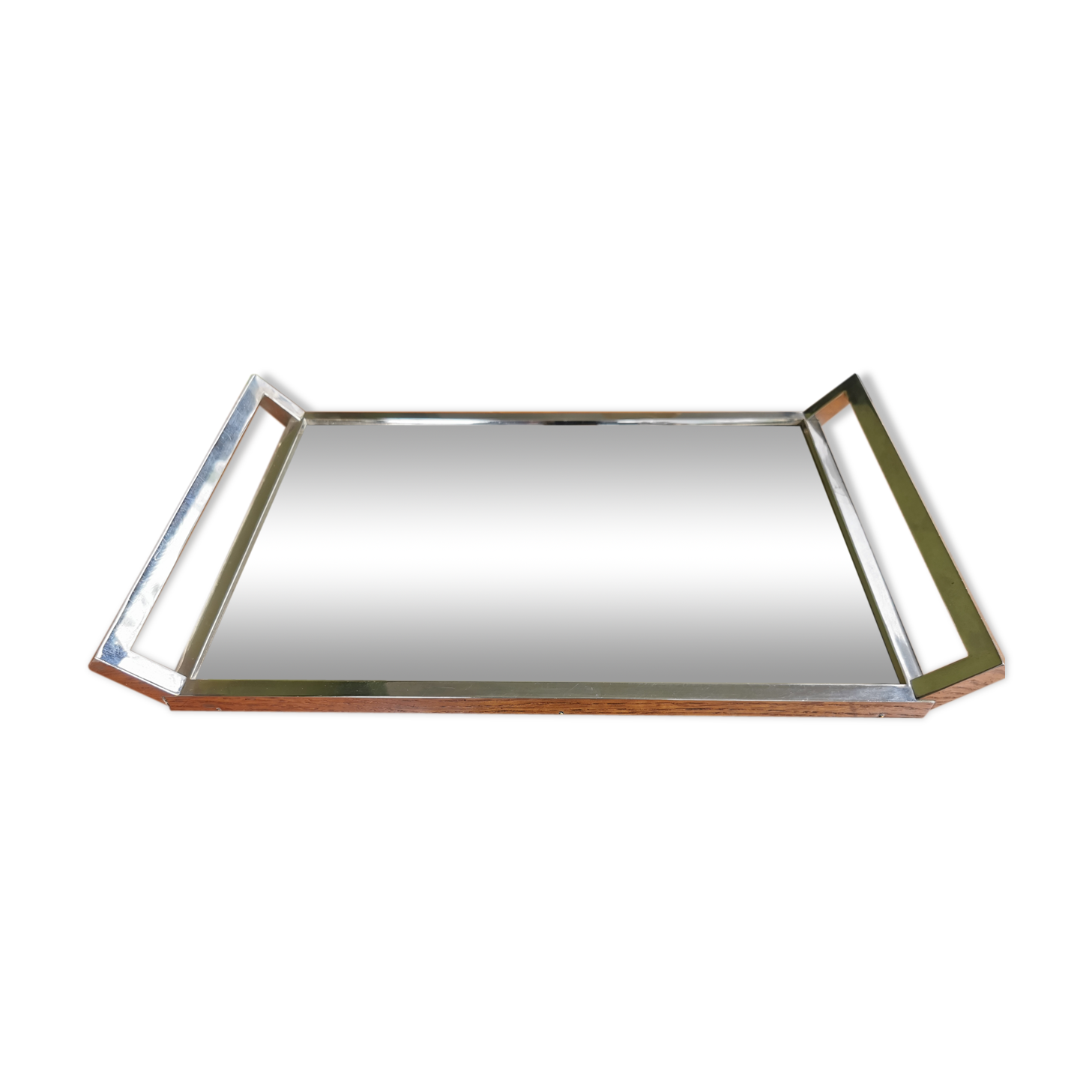 Art deco rectangular mirror tray