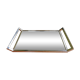 Art deco rectangular mirror tray