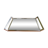 Plateau miroir rectangulaire art déco