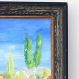 Vintage landscape painting
