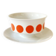Schirnding Bavaria porcelain sauce boat with orange dots, 1970s