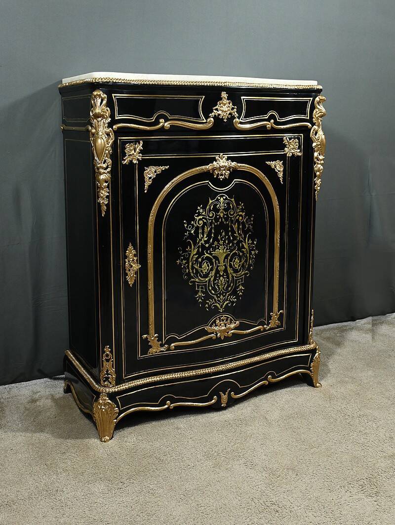 Support Furniture in Blackened Pear Wood, Napoleon III Period – Mid 19th Century