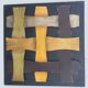 Set of 4 vintage metallic wall decorations