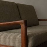 Vintage Senator Two-Seater Sofa by Ole Wanscher for Cado Danish Teak 1960s