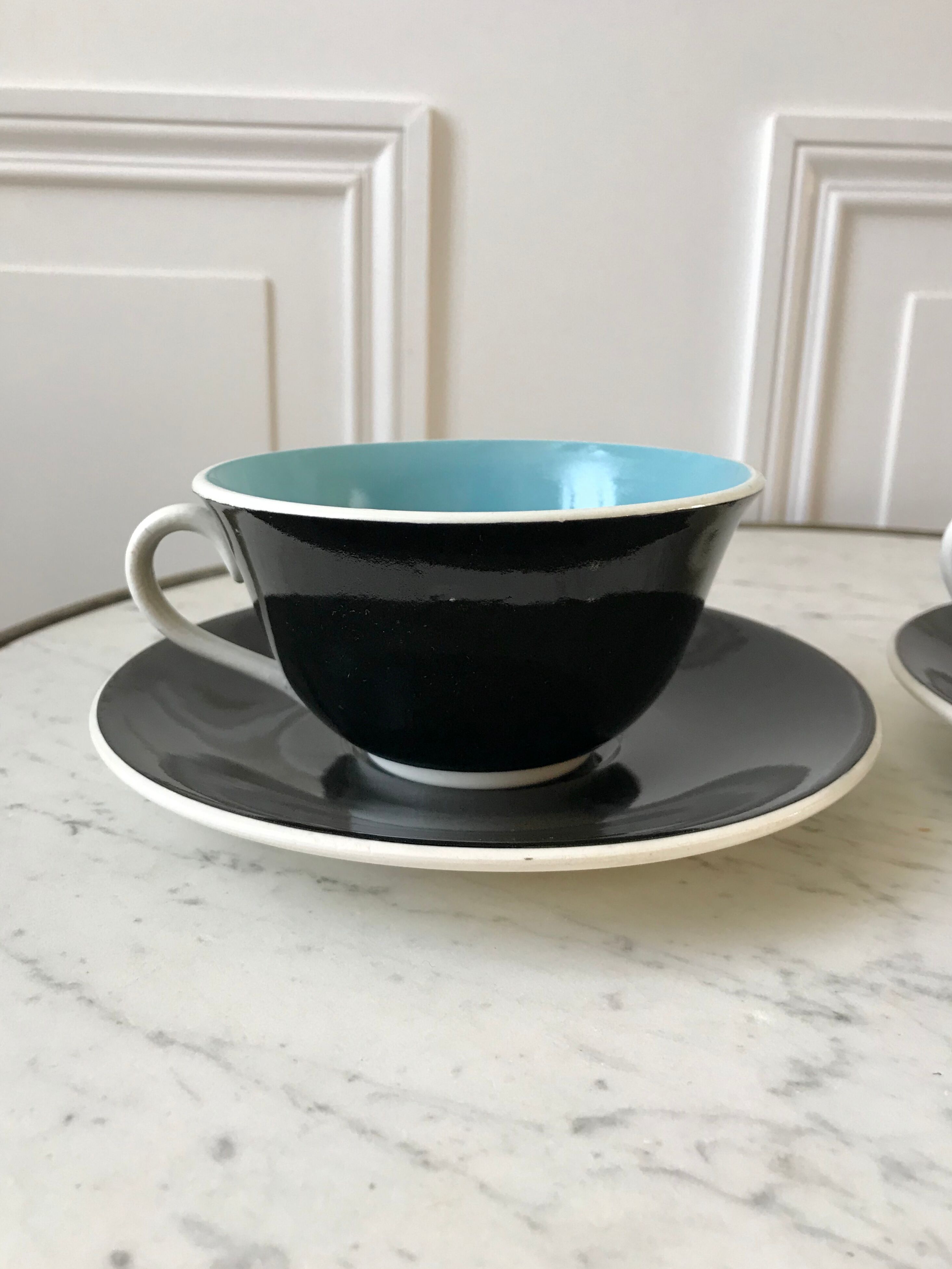 Duo of lunches Digoin Sarreguemines 50s