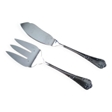 Silver-plated fish serving utensils, SBF style. Louis XV style