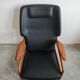 Mid-Century Lounge Chair in solid teak and leather by John Bone