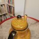 Vintage orange porcelain coffee pot by Boch, model Palma.