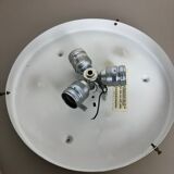 Modernist bubble glass and metal wall light by Doria lights, 1970s, germany