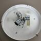 Modernist bubble glass and metal wall light by Doria lights, 1970s, germany