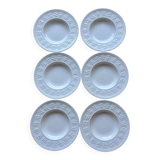 Set of 6 small Wedgwood Wellesley Festivity plates.