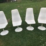 4 vintage tulip foot chairs