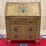 1960s English walnut secretary