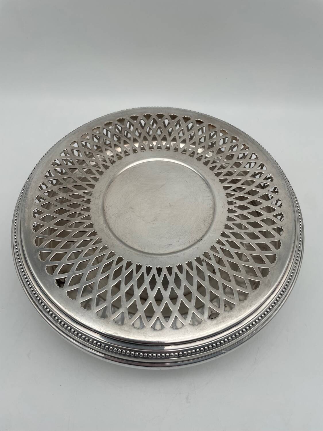 Chauffe plat Christofle model Gallia en métal argenté