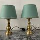 Pair of vintage brass lamps from the 70s.