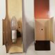 6 Raak brushed and plexi steel sconces, 1970's