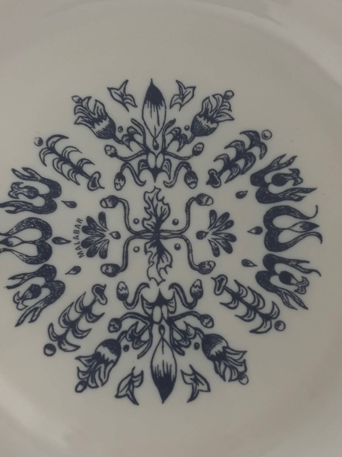 Vintage set of 6 vintage Malabar dessert plates