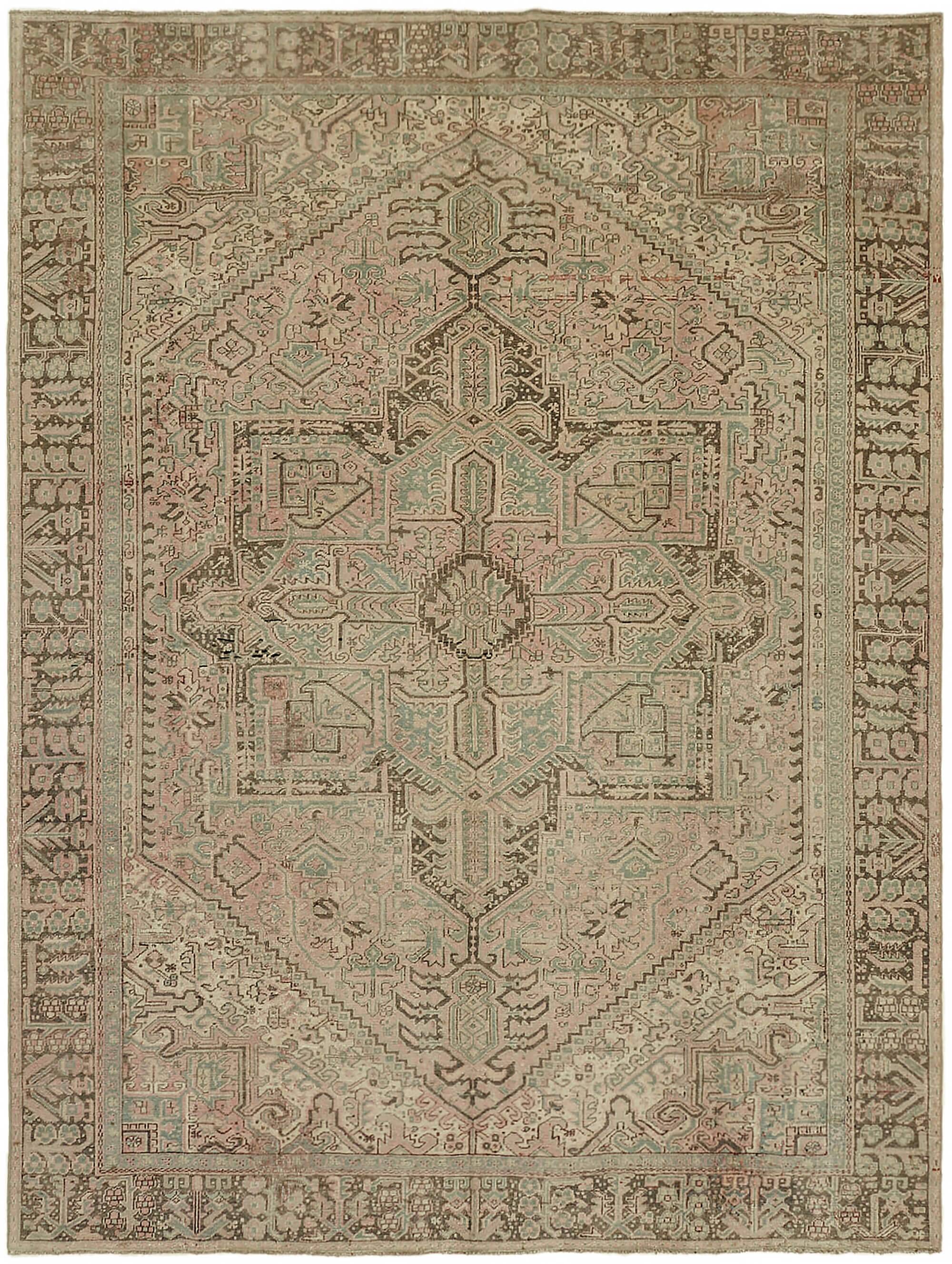 1970s 257 cm x 338 cm beige wool carpet