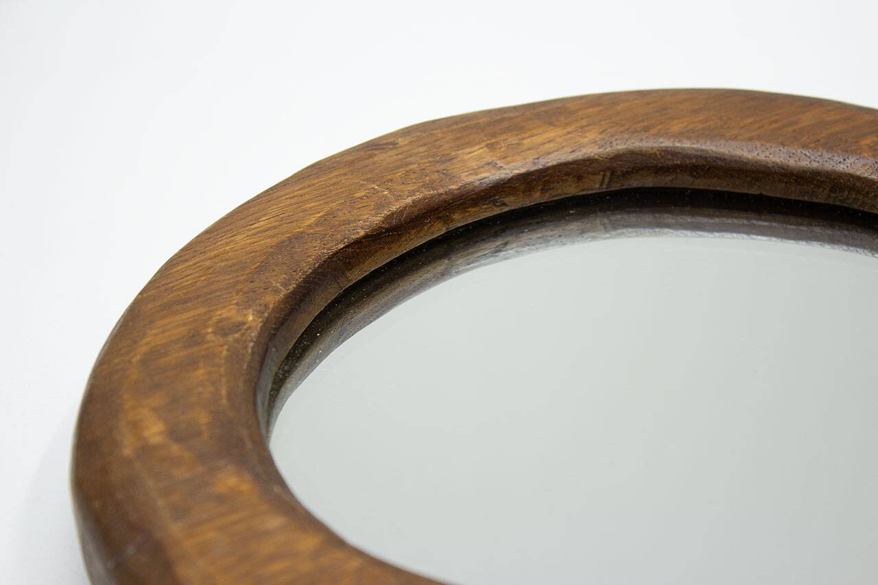 Vintage French rustic wall mirror from the 1950s