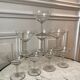 Lot of 8 crystal champagne glasses engraved 50/60 years