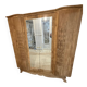 Art Deco Parisian wardrobe in natural wood