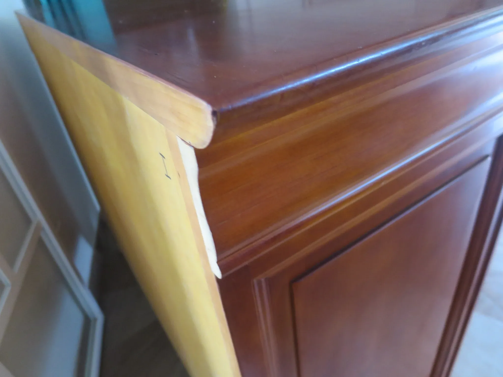 Louis Philippe buffet - 2 drawers - 2 doors - cherry wood - solid wood - dowelled