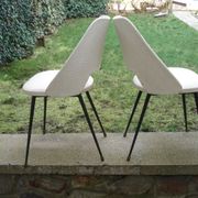 Lot de 2 chaises modèle tonneau vintage 1950