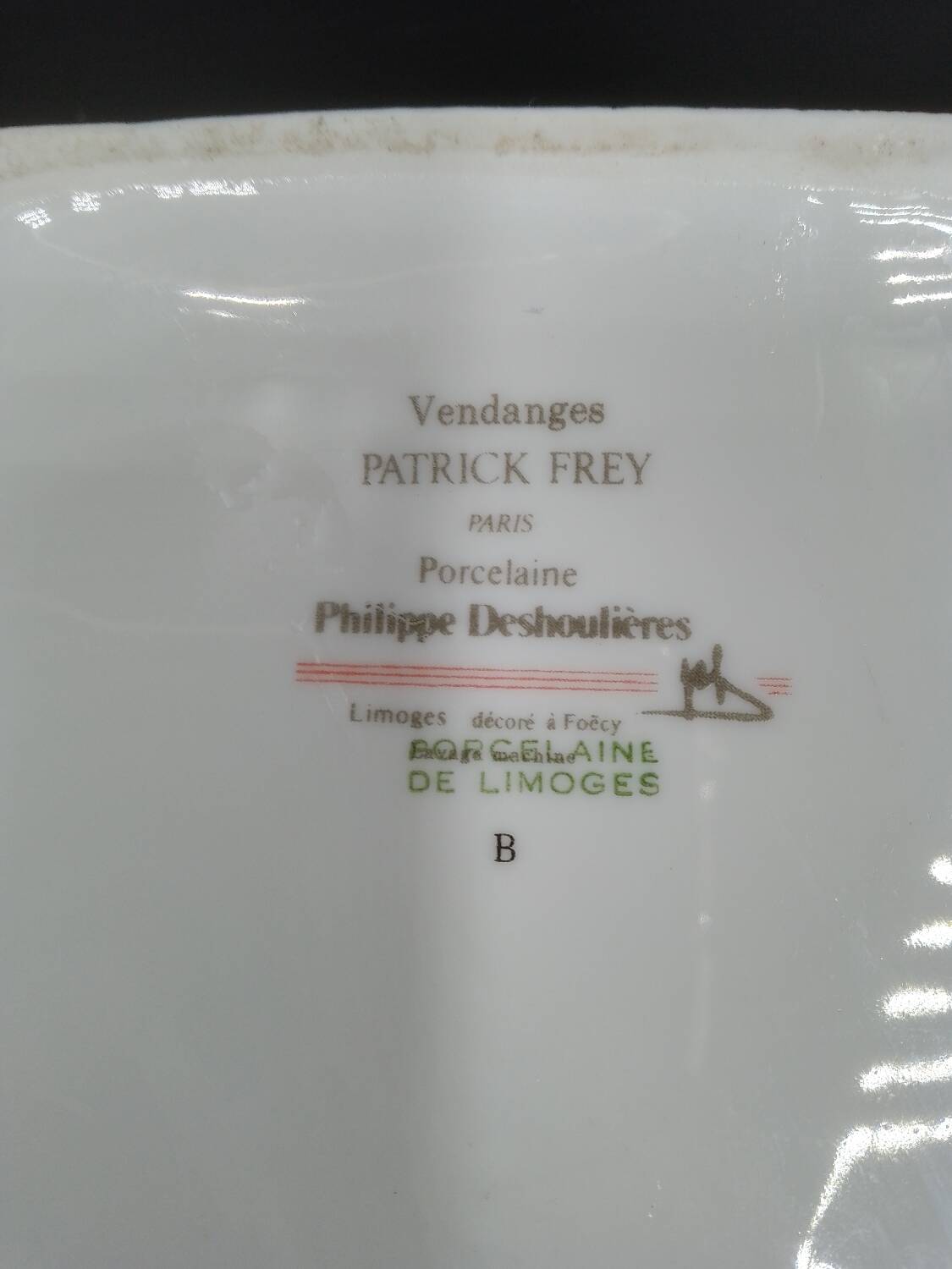 "Harvest" vase by Patrick Frey for Philippe Deshoulières in Limoges porcelain