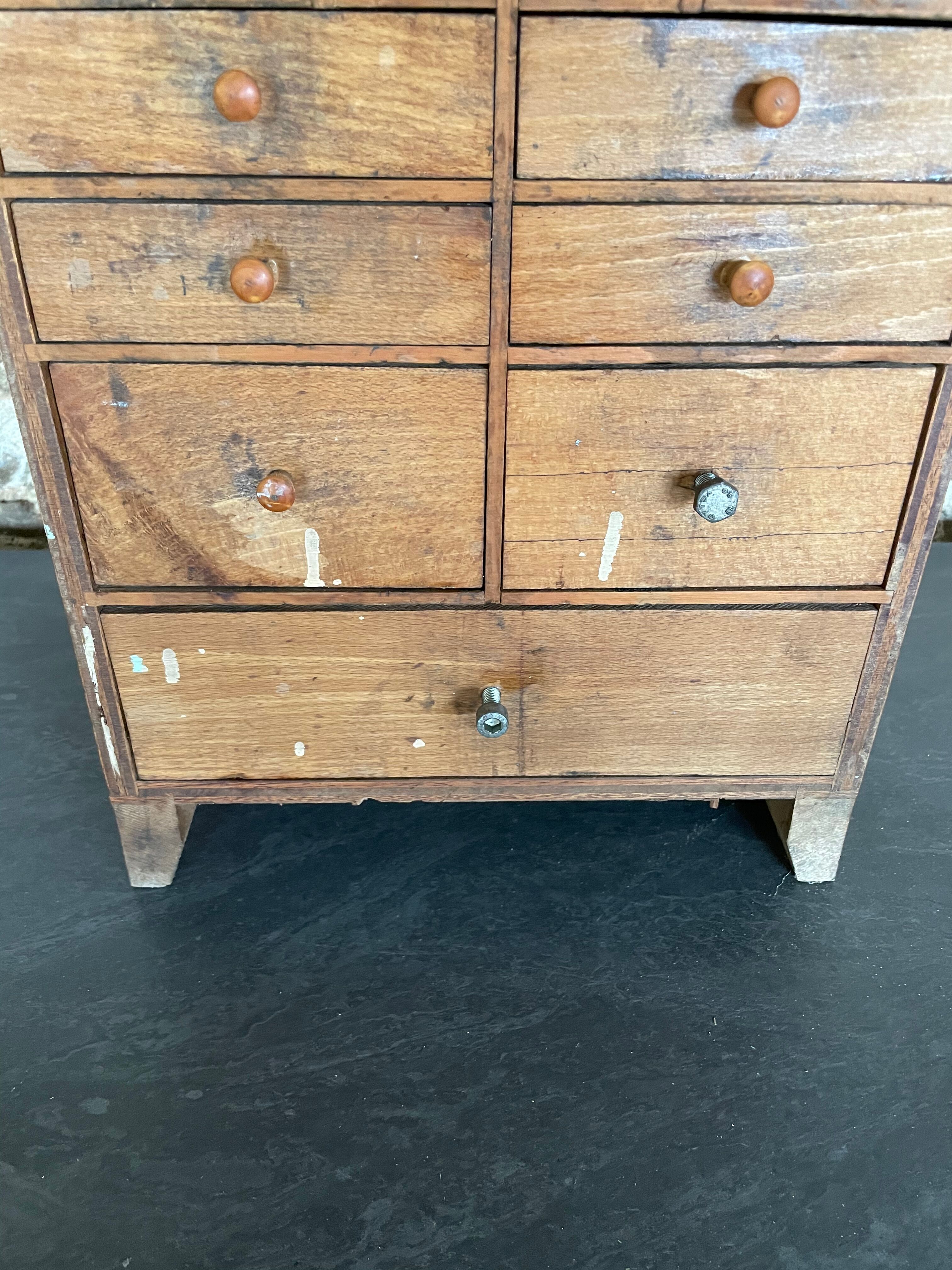 Former craft furniture with watchmaker's layette drawers