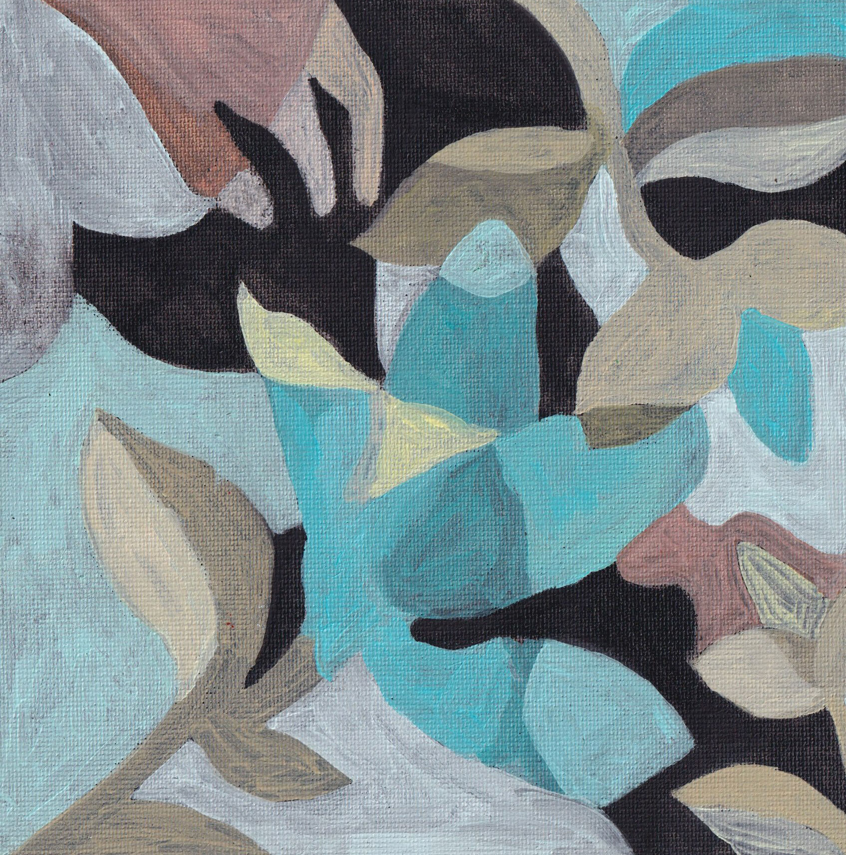 Blue Flower and Hand