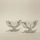 Pair of English compotiers