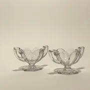 Pair of English compotiers