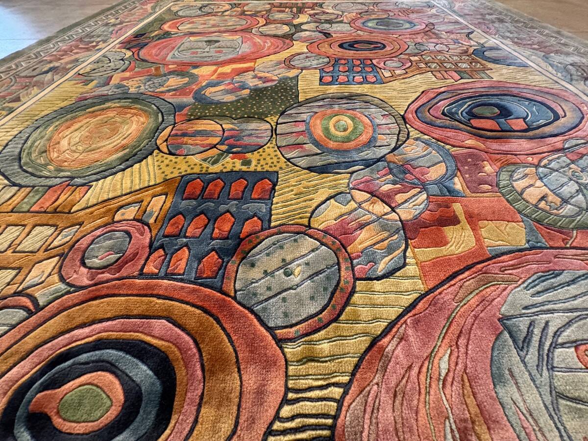 Art Deco Shanghai rug in silk 300x200 cm