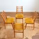 Suite de 4 chaises scandinave 1960s