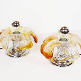 Pair of Murano glass table lamps by La Murrina, Italy 1970s