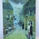 Peinture parisienne huile sur toile Montmartre / Tableau de Paris