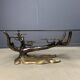 Bronze bonsai coffee table by Willy Daro, 1970s