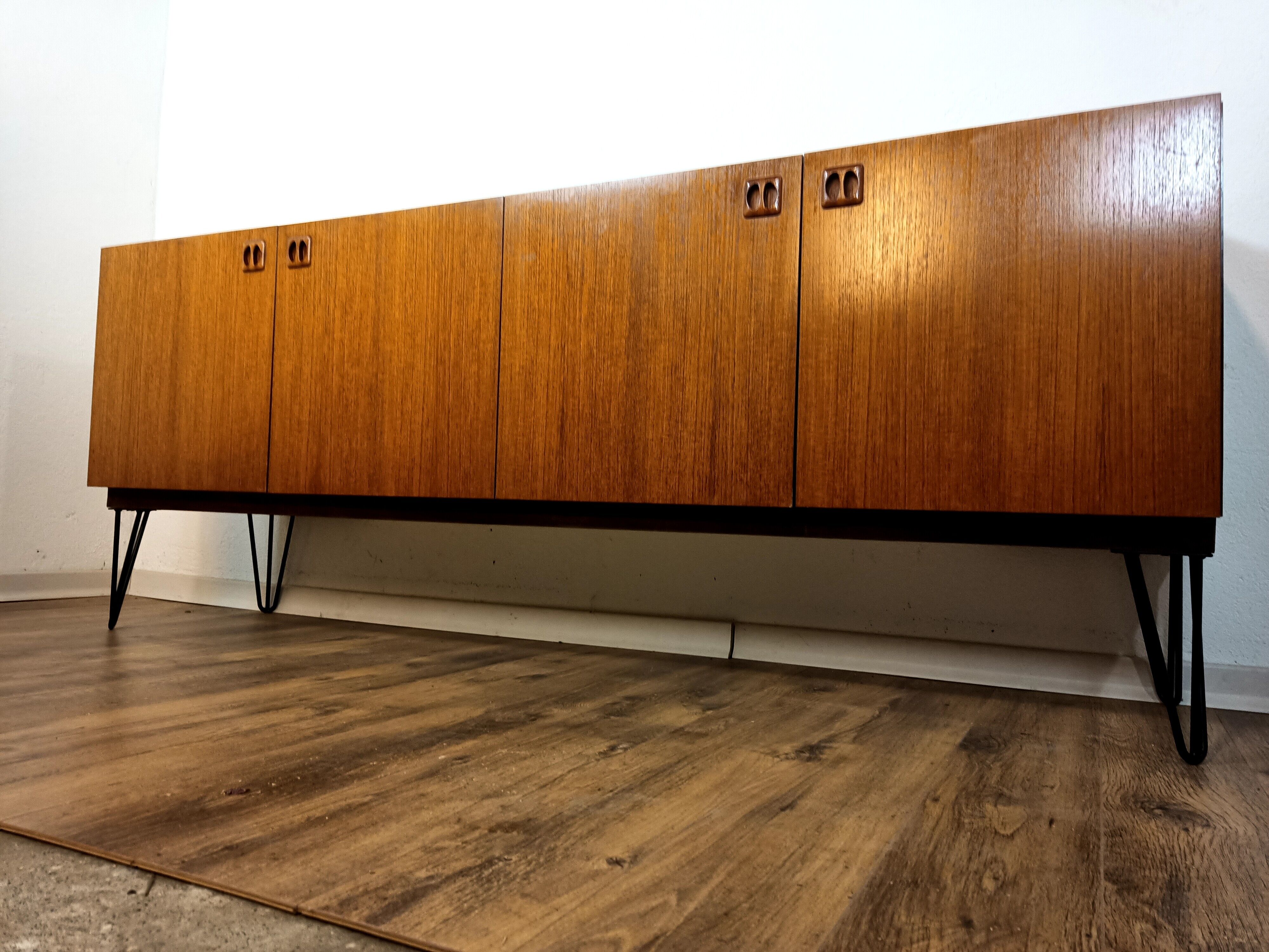 Scandinavian pinfoot sideboard