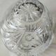 Vintage ball-shaped vase, in Bohemian/Boho chic crystal. 15 x 13 cm