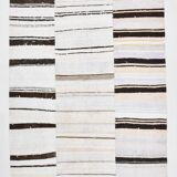 Tapis Vintage en Chanvre Fait Main, Style Naturel et Bohème Chic,204x279 Cm