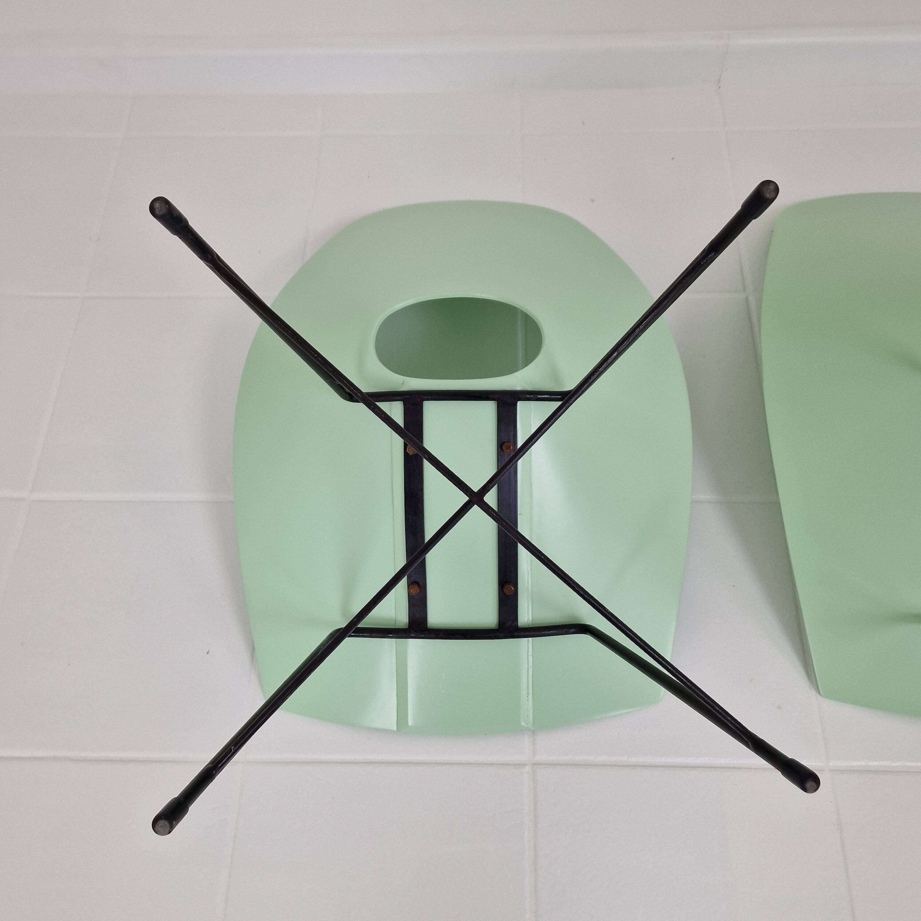 Pair of Augusto Bozzi Chairs for Saporiti, Italy 1950's