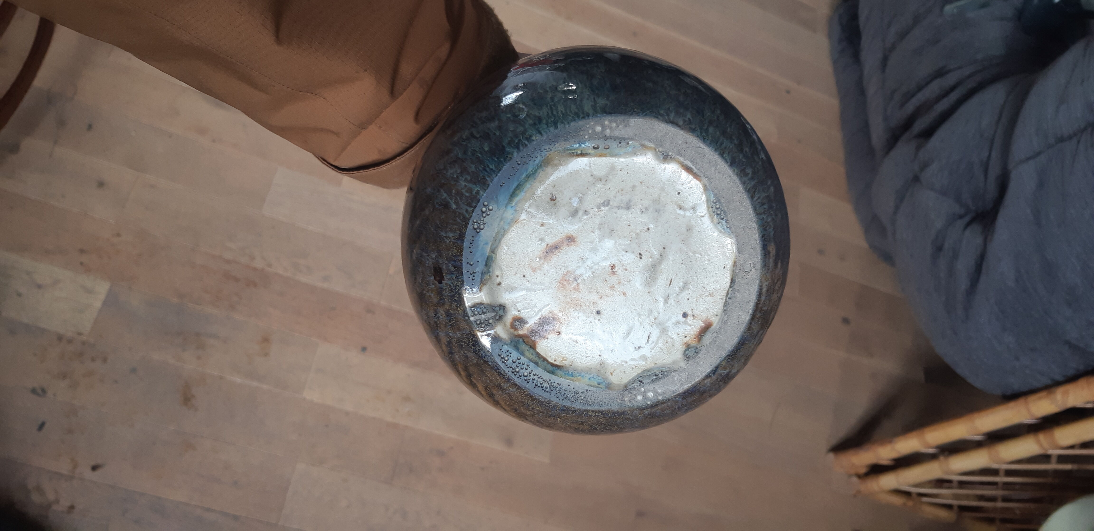 Vase en grès emaillée