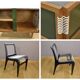 Ensemble de Georges Tigien buffet, table et chaises