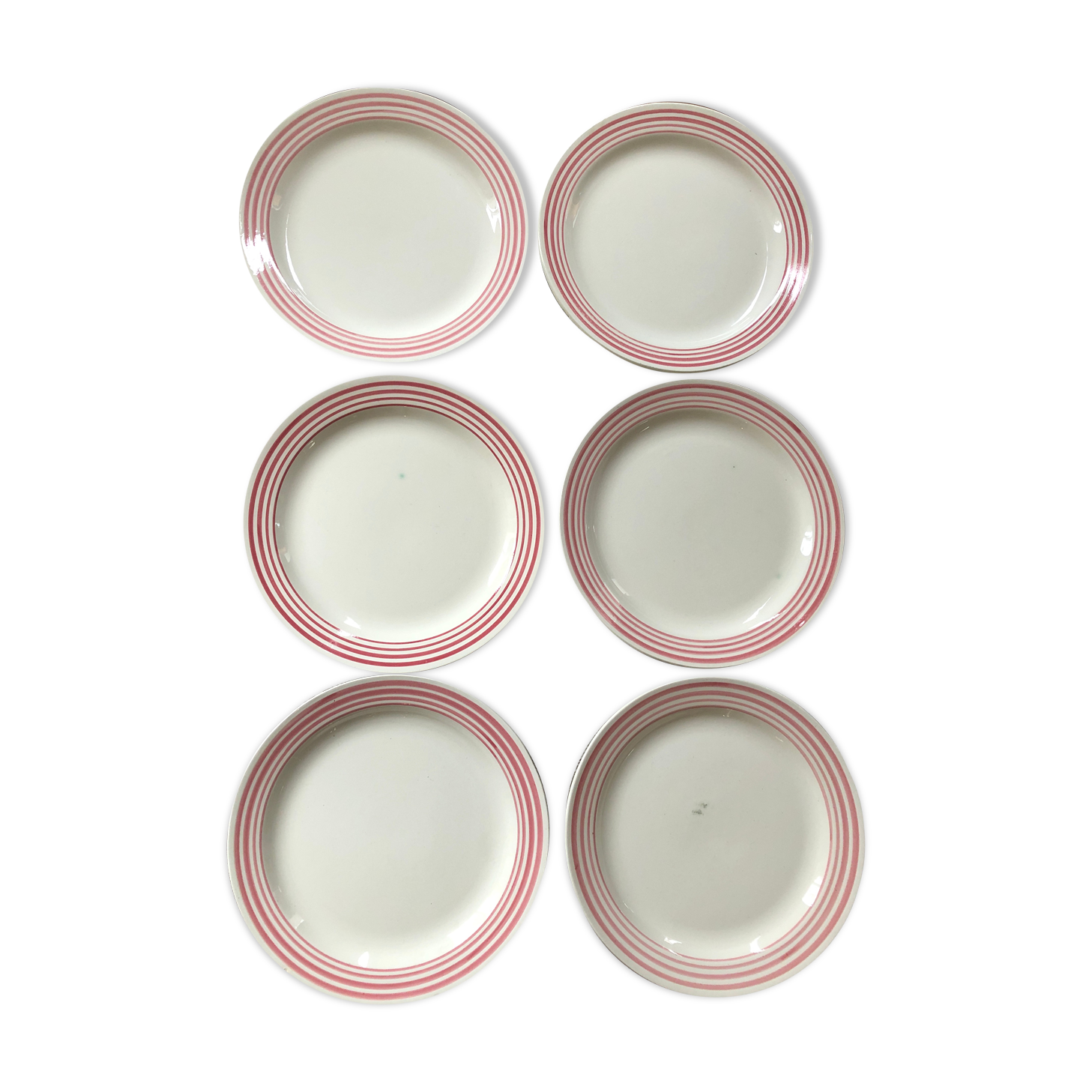 6 flat plates mod. Annick Montereau