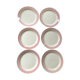 6 flat plates mod. Annick Montereau