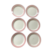6 flat plates mod. Annick Montereau