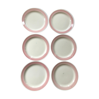 6 flat plates mod. Annick Montereau